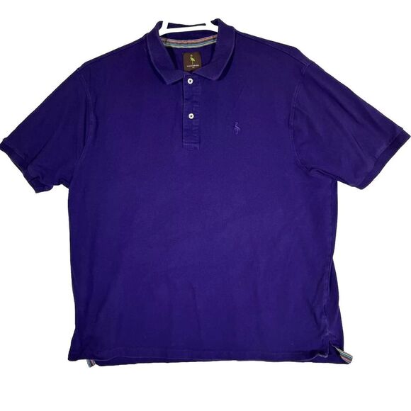 Tailorbyrd Men's Polo Shirt XL Purple Cotton Stretch Short Sleeve Collared M663‎ - Picture 1 of 15